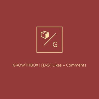 Telegram profile photo for [Dx5] Likes + Comments | 📦 GROWTHBOX 📦