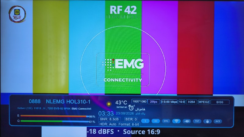 ماهواره استور: فید مسابقات بین اللملی دوچرخه سواری تور آلمان 📡 Eutelsat Hotbird 13B/13C/13G @ 13.0°E📶 11618 H 7200🆔 NLEMG HOL310-1🔑 CW: