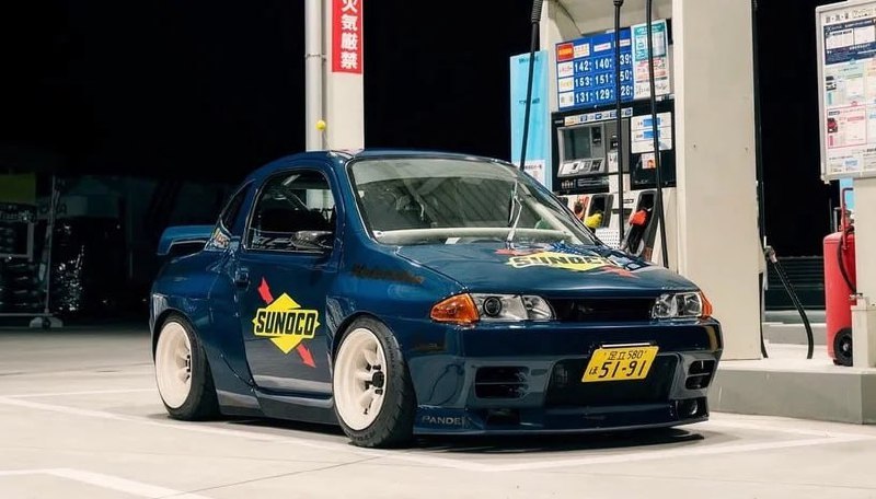 Suzuki Twin превратили в мини-клон Nissan Skyline GT-RЯпонское ателье Rocket Bun