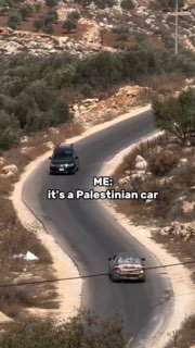 פעיל שלום זר מתעד את הישרדותו של נהג מכלי רכב של מתנחלים באל-מוג'יר, צפונית מזרחית לרמאללה.