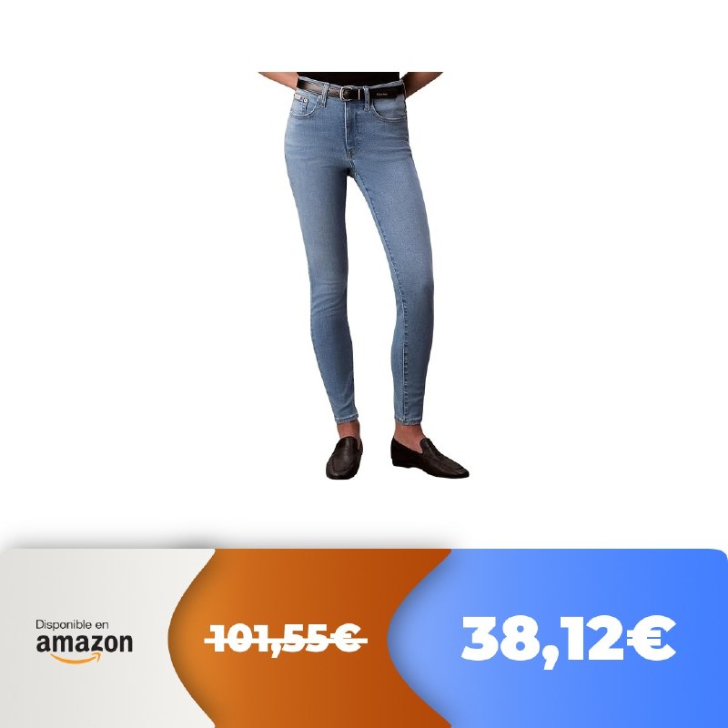 🔥 Calvin Klein Jeans skinny, claro, color medio  😱 -62%! MEGAprecio! ❗ Tamaños: 