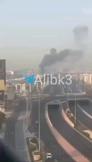Smoke covers the skies of the Saudi capital, Riyadh, after it was the target of a Yemeni attack.