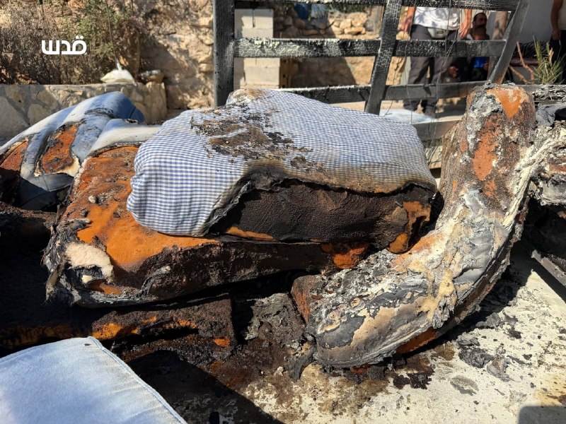 מתנחלים שורפים בית בשב אל-בטם בחברון