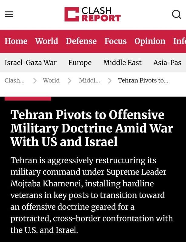 🇮🇷🇺🇸קלשריפורט: טהראן צועדת לקראת אסטרטגיה צבאית אגרסיבית יותר בעיצומה של המלחמה עם אמריקה ושבויי ישראל.