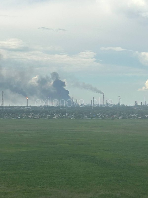 Ukraine's General Staff confirmed a strike on the Omsk Oil Refinery, reporting a fire after impacts.