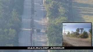 🇷🇺🇺🇦️ — מפעילי מל"טים של חטיבת רובאי המשמר הנפרד ה-4 משמידים נושאת שריון אוקראינית YPR-765 בכביש בין דר…