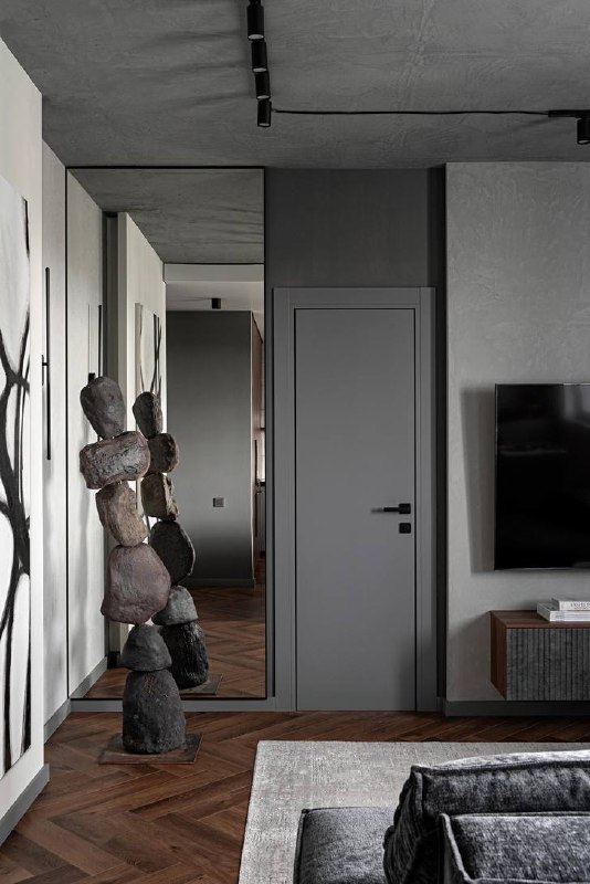 Сенсорный минимализм в Казани квартира для молодой пары. В этом проекте дизайнер переосмыслил тренд на минимализм и умеренность, добавив в простран... - изображение 4 - минимализм, молодой, пары