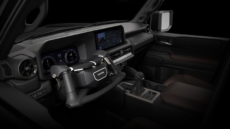 Новый Land Cruiser Prado 250 лишат педалей и оснастят необычным рулем 2