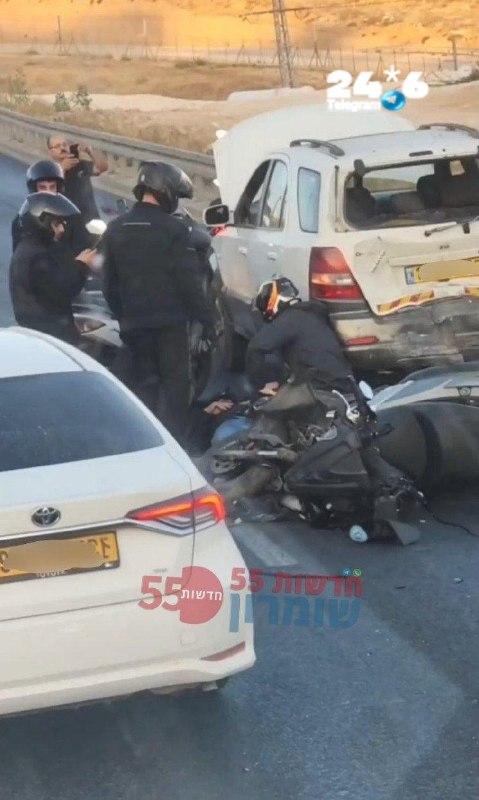 🇮🇱 לנוסעים לירושלים דרך כביש 60: בעקבות תאונת דרכים בין רכב לאופנוע בכביש אדם - חיזמא, מורגש עומס כבד שמת…