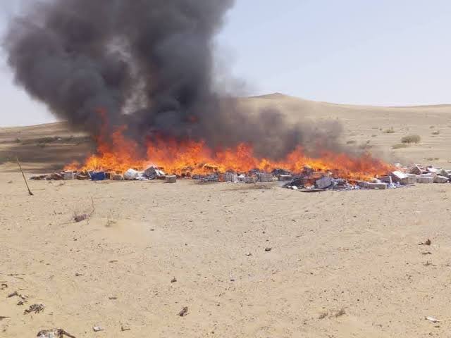 خبرتازه افغانستان: ✅حریق بیش از ۱۰ تُن داروی قاچاق در ولایت هلمنددفتر مطبوعاتی والی هلمند اعلام کرد که ۱۰ تُن و ۴۶۳ کیلوگرم داروی قاچاق که 
