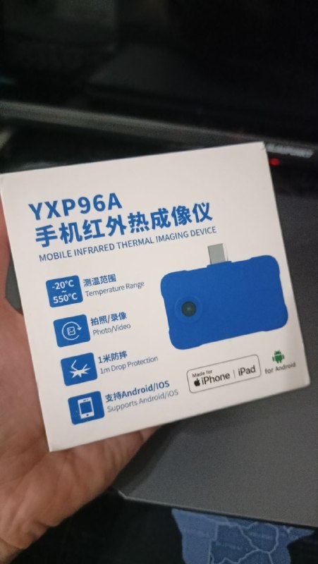 Тепловизор yxp96a компактный для смартфона (разъем usb-c)
