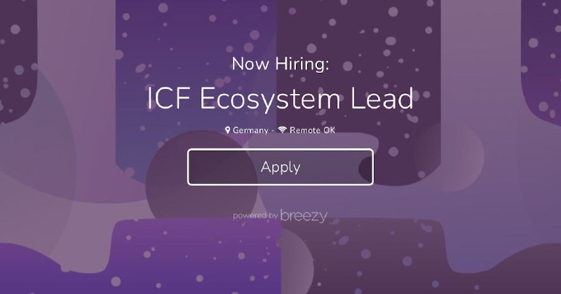 ICF Ecosystem Lead at Interchain