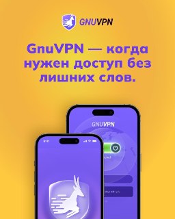 Стабильное соединение, когда это действительно важно 🦄 С GnuVPN не нужно гадать, какой протокол выбрать и что сегодня будет работать лучше. Сервис сам подбирает оптимальный вариант подключения. В том числе через WireGuard,чтобы связь оставалась стабильной 