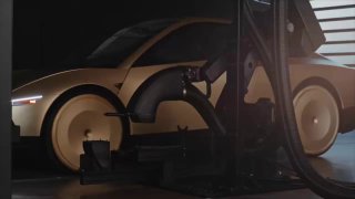 Tesla показала робоуборщика, который будет приводить в порядок беспилотное такси