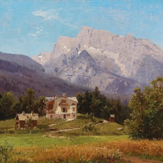 “Motif Of The Alps” by Adalbert WaagenThe Art Vault