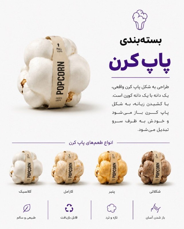 ﻣﺪﯾﺮﺍﻥ ﺻﻨﺎﯾﻊ ﻏﺬﺍﯾﯽ، ﺁﺷﺎﻣﯿﺪﻧﯽ و بهداشتی کشور ایران: 🟠 #خلاقیت در بسته بندی #پاپ_کرندر پلتفرمهای دیجیتال اینستاگرام، تلگرام، روبیکا، بله و ایتا همراه فودایرا گروپ باشید👇htt