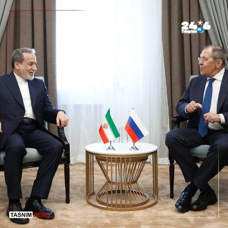 🇮🇱 The Iranian Tasnim News Agency announces that Iran's Foreign Minister Abbas Araqchi met in Tehran with Russia's Foreign Minister Sergey Lavrov.