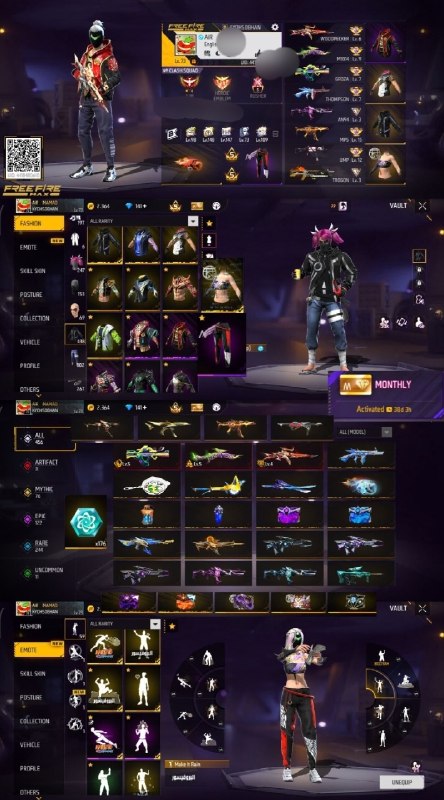 دنیای اکانت فری فایر freefire: 7800. Gh