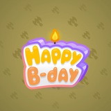 B-Day Candle #52