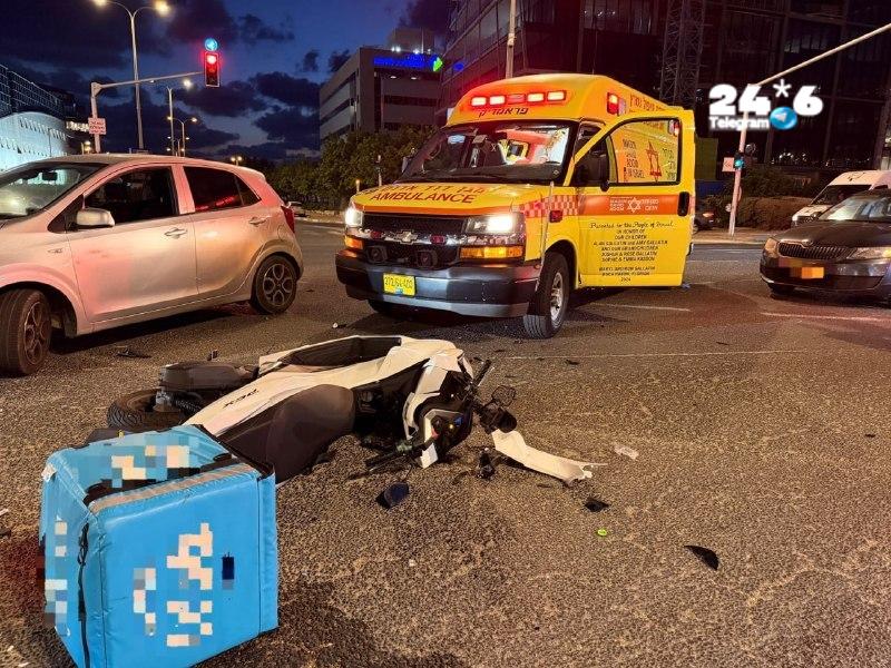 רוכב אופנוע נפצע קשה בתאונת דרכים בחיפה