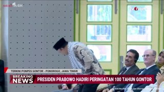 Indonesian President Prabowo Subianto called for "liberating Palestine" several times during a speech marking the 100th anniversary of an Islamic school.