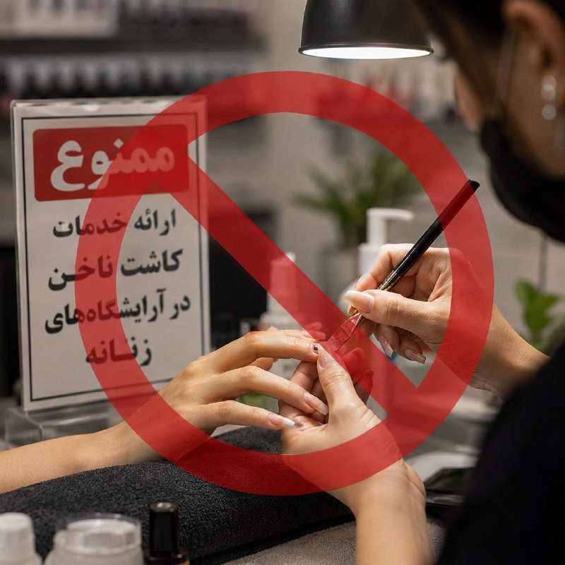 سلامت / مهم: کاشت ناخن در آرایشگاه‌های زنانه کاشان ممنوع شد‼️🔹 اتاق اصناف شهرستان کاشان اعلام کرد، بر اساس ابلاغ مراجع ذی‌صلاح، ارائه