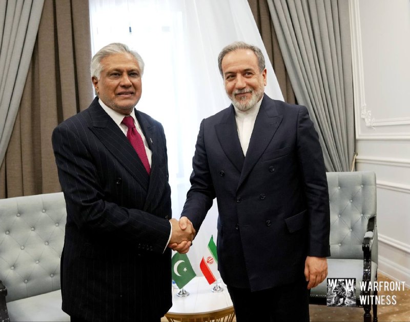 ️🇮🇷🇵🇰 שר החוץ האיראני, עבאס אראחצ'י, נפגש עם שר החוץ הפקיסטני מוחמד אישאק דר בשולי פגישת שרי החוץ של אר…