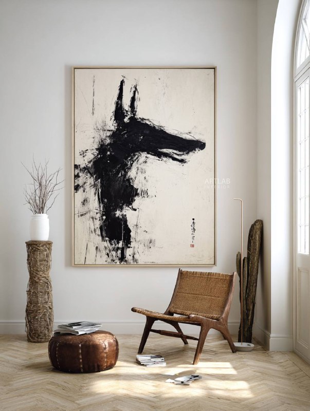 Подборка интерьерных картин для любителей акцентного минимализма. Эти картины универсальны в ярких и перегруженных интерьерах они уравновешивают пр... - изображение 5 - подборка, интерьерных, картин