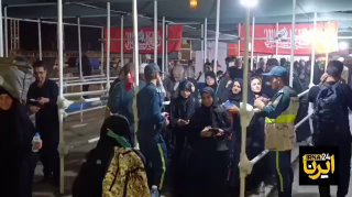 🎥 תנועה חלקה של עולי רגל ארבאין חוסייני ממסוף הגבול של חזבה