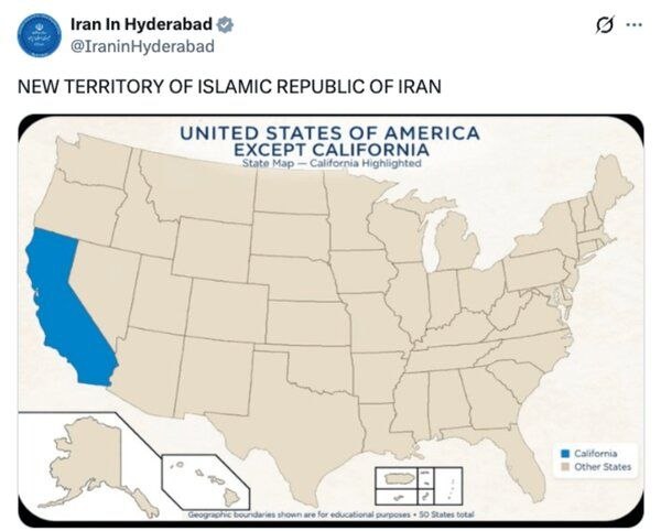 شبکه اطلاع رسانی دانا: تمسخر ادعای ترامپ درباره مالکیت تنگه هرمز توسط سیانان🔺شبکه تلویزیونی آمریکایی سیانان با بازنشر یک پیام طنز درباره ما