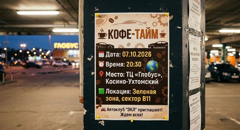 КОФЕ-ТАЙМ — Москва · ТЦ «Глобус», Косино‑Ухтомский, зелёная зона, сектор В11