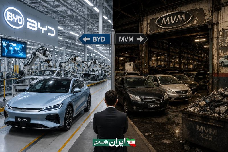 ایران اقتصادی | اخبار مهم: 🔹 با ۲۵۶ میلیون دلار خط تولید BYD یکی از بهترین خودروسازان دنیا راهاندازی میشه!🔺 ولی اینجا ۶ میلیارد دلار به مدیران خود