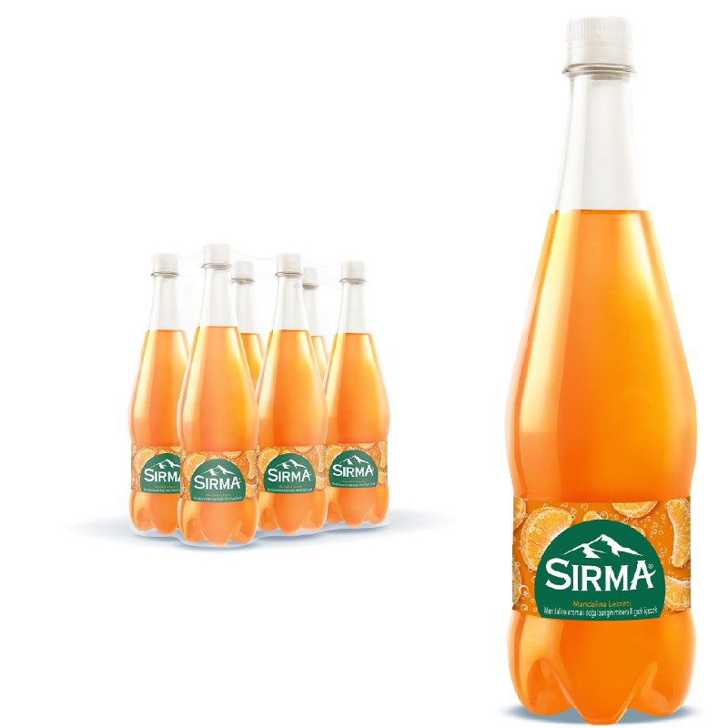 Sırma C Vitaminli Mandalina Aromalı Doğal Maden Suyu 6x1 L