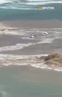 שיטפונות הרסניים במקסיקו; בתים וכבישים הוצפו גשמים עזים ושיטפונות עזים במדינת סונורה, מקסיקו, יצרו משבר חמו…