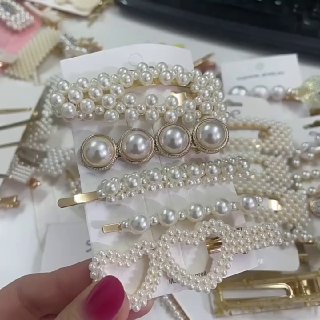 Simulated Pearl Hair Clips For Women 🛍 https://s.click.aliexpress.com/e/_omlhhwNSubscribe | Girly Goodies