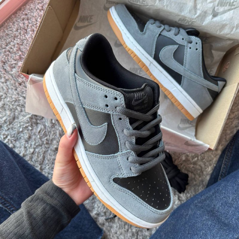 Nike Nike SB Dunk Low Black Silver, фото 3