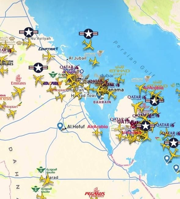 🚨 🚨 פעילות מטוסי AWACS אמריקאים בדרום הארץ
