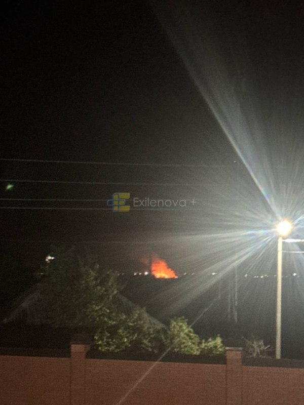 Explosions were reported near occupied Kadiivka in Luhansk region, followed by a fire. Azov in Russia’s Rostov region also came under drone attack.