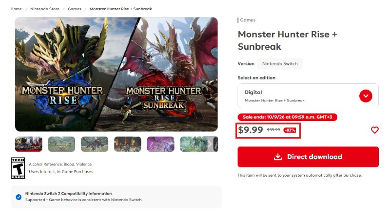 Иллюстрация к посту канала Nintendo | psprices.com