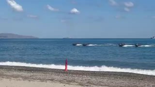 WATCH: Greek soldiers struggle to make an amphibious beach landing in Crete during Greece's MEDUSA-15 exercise.