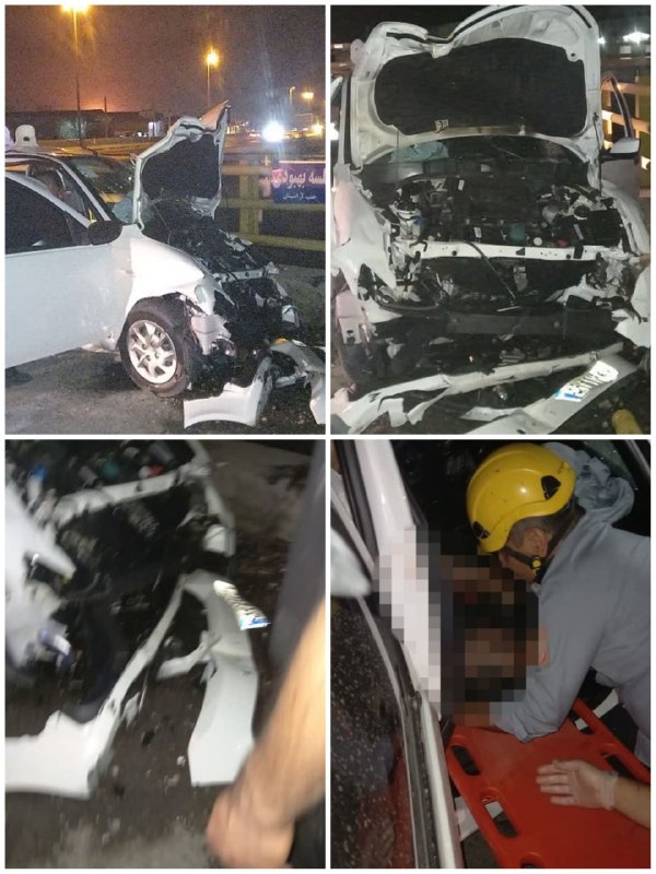 دیار آفتاب (اخبار استان مرکزی): 🔻واژگونی مرگبار «ساینا» در زیرگذر رباطمیل؛ راننده جان باخت🔹۱۲ بامداد دوشنبه ۲ شهریور، واژگونی یک دستگاه خودروی ساینا در