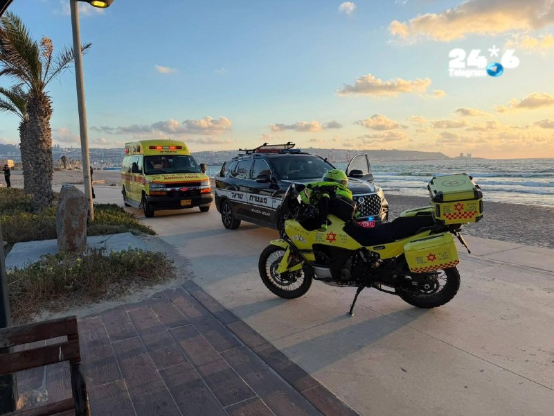 🇮🇱 בחוף קרית-חיים נפטר גבר בן 67 לאחר שהתחיל לטבוע במים.