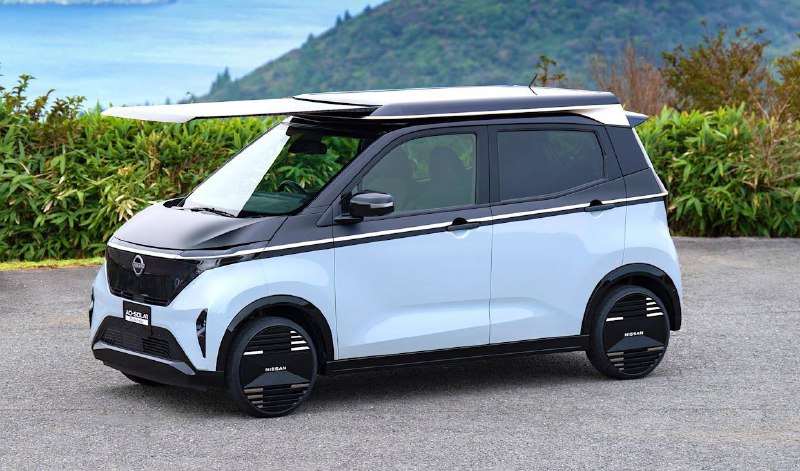Nissan Sakura получил выдвижные солнечные панели 3