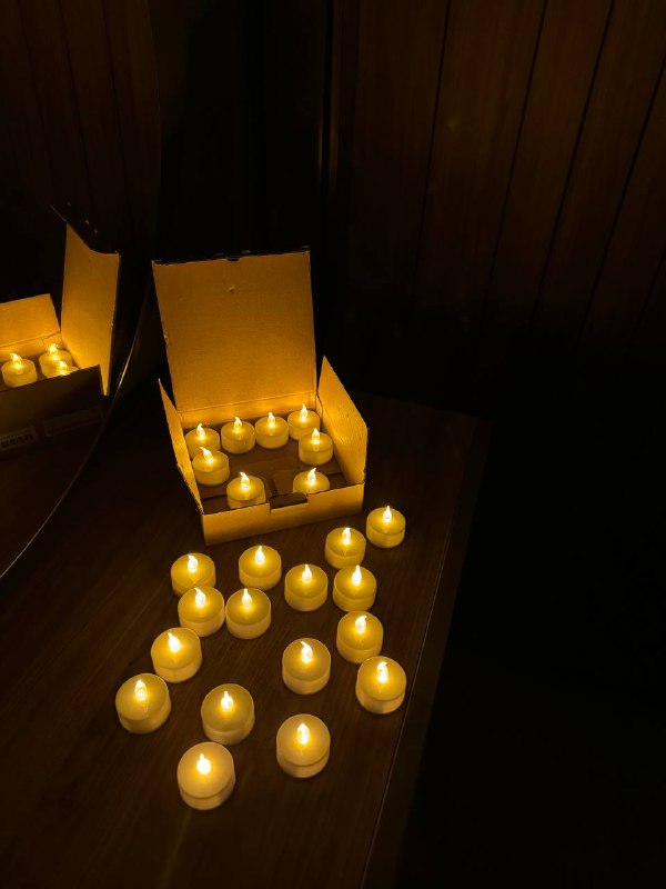 🕯️Электронные свечи новые 24шт — 25 лари — фото 1