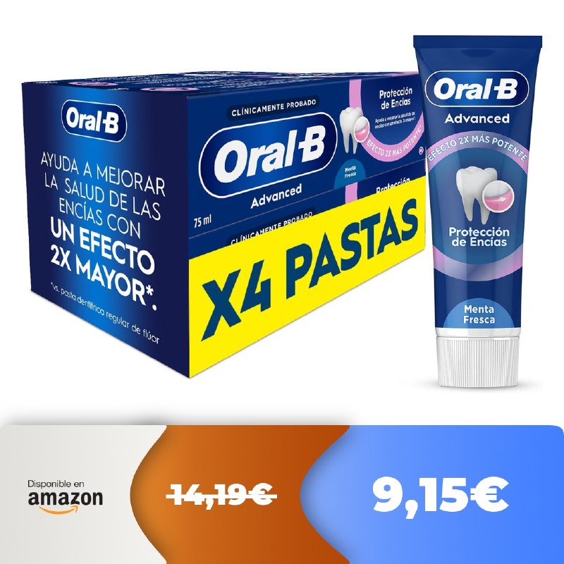🔥 Oral-B Pasta Dental Avanzada 4x75 ml  🔥 -36%! Excelente precio! ¡Mínimo histór