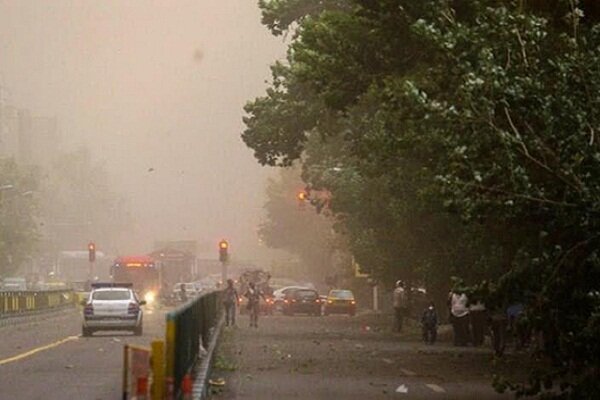 🔺 Continued strong wind and dust in Tehran