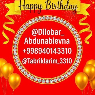 💐🎁 TUG'ILGAN KUN TABRIKLARIM 🎁💐