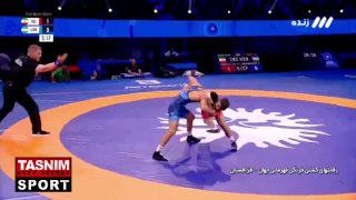 סעיד אסמעילי זכה במדליית הזהב עם בעיטה טכנית של היריבה סעיד אסמעילי זכה בגמר 67 ק"ג בטורניר ההיאבקות באליפו…