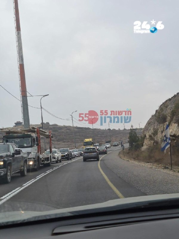 🇮🇱 כביש 60 לובאן נפתח לתנועה. מורגשים עומסים בשני הכיוונים.