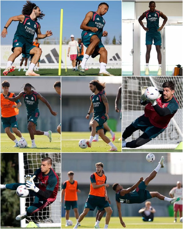 Real Madrid Club: گزارش تصویری از تمرینات امروز صبح بازیکنان زیر نظر ژوزه مورینیو (۱/۲)@RealMadridClub